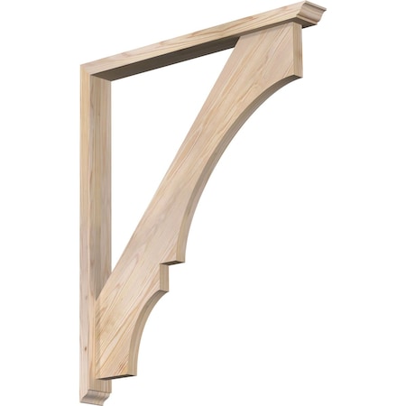 Ekena Millwork Balboa Traditional Smooth Bracket w/ Offset Brace, Douglas Fir, 3 1/2"W x 32"D x 38"H BKT0402X32X38BOA01SDF